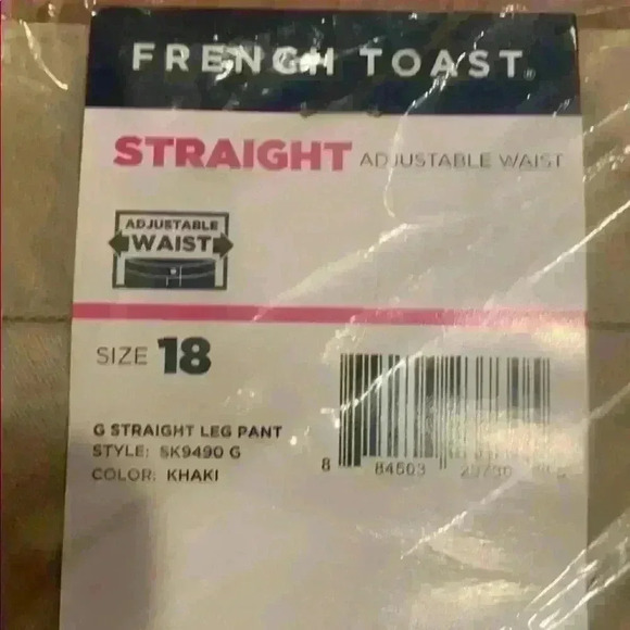 NWT - French toast junior straight leg pant size 18 - Picture 2 of 3